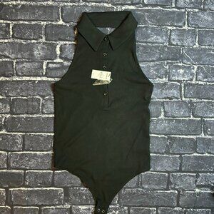 NWT Ribbed Bodysuit Halter